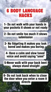191K views · 385 reactions | 6 BODY LANGUAGE HACKS #fypシ゚viralシfypシ゚ #reelsvideoシ #fypシ゚viralシ #reelsviralシfb #reelsfbシ #fypviralシ #reelsfypシ #reelschallenge # #facebookviral #fyp | Mama Car | Facebook