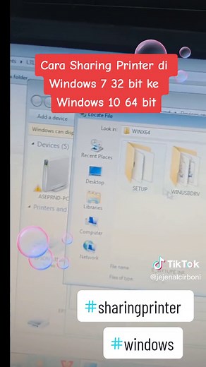 Cara Sharing Printer Epson L3110 di Windows 7 ke Windows 10