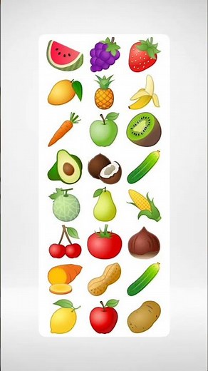 find 2 time repeat fruit collection. #trendingshort #iqtes #emojichallenge