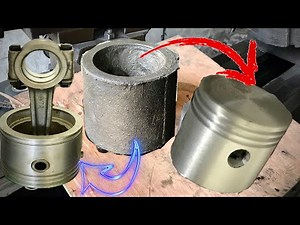 Manufacturing of Aluminium Grasso Compressor Piston / How to Rebuild Engine Piston of Truck
