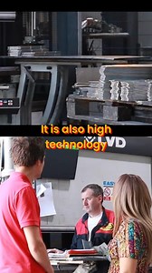 Check out our manual press brake! It's surprisingly high-tech, equipped with lasers for precise angle corrections. A blend of traditional methods and modern innovation in action. #PressBrake #Manufacturing #LaserTech #Metalworking #Innovation | Obadiah's Woodstoves and Alternative Energy