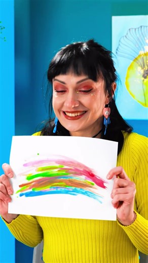 Easy Rainbow Drawing Hack 🌈✏️ #ArtHack