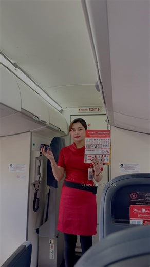 Wings Air Flight Attendants Safety Demonstration #wingsair