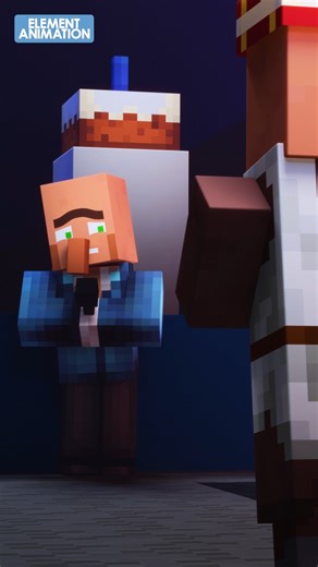 Element Animation on Instagram: "MINECRAFT VILLAGERS PLAY “IS IT CAKE?” 🍰🤯 | VILLAGER TV #minecraft #minecraftmemes #villagernews"