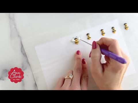 How to Make Bee Royal Icing Transfers