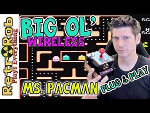 Ms Pacman WIRELESS Plug and Play by Jakk's Pacific Every Game Played