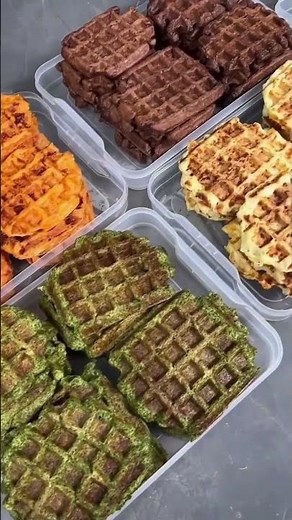 5 top waffle ideas and a recipe in the description: 5 flavors and a recipe #waffles #mashashelush...