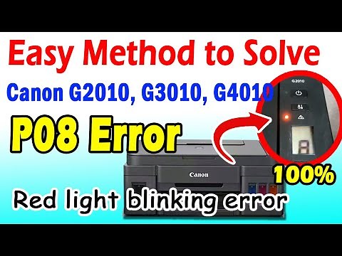 Canon P08 Error | Canon No Ink Error | Canon G2010 | Canon G3010 | Canon G4010 | Reset Canon Printer