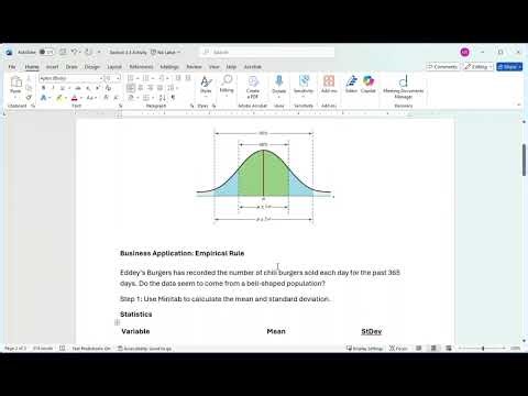 Section 3.3 Activity (Empirical Rule)