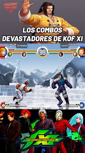 KOF XI combos #videogames #RetroGaming #arcade #KOF #videogaming #retrogames #arcadegames | Torneos Tío CoX TV