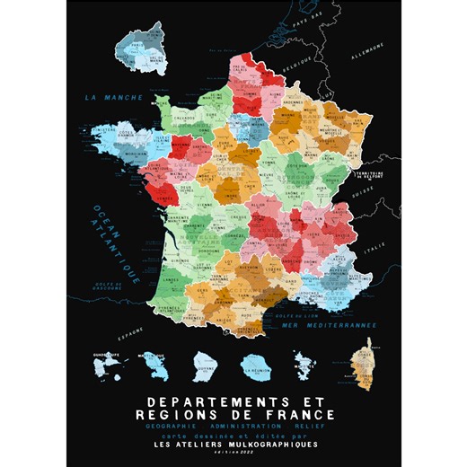 carte des régions de France