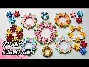 Quilling Flower Wreath | One Technique to awaken Spring in your Quillings