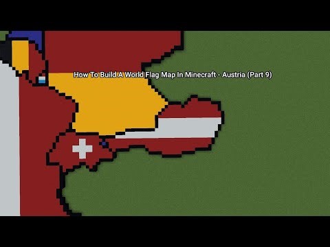 Austria - Small Scale World Flag Map Tutorials in Minecraft (Part 9)