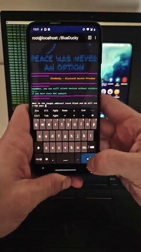 BlueDucky exploits the 0-click Bluetooth vulnerability (CVE-2023-45866)#shorts #nethunter #bluetooth