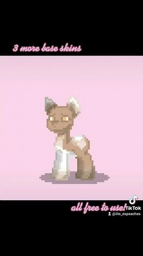 3 more base skins for your pony town charcter! | #shorts