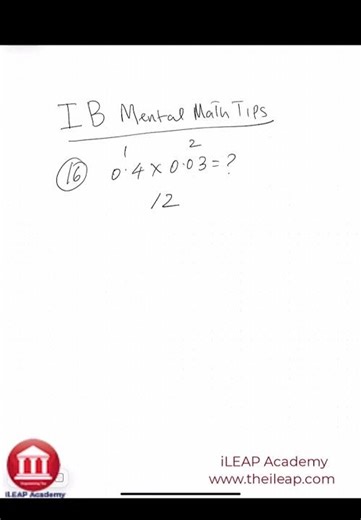 IB High School Math Tips #16