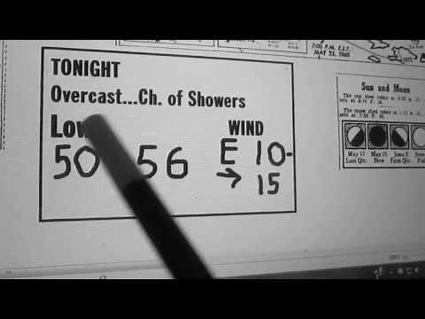 WNBC-4 New York Tex Antoine and the Weather- Monday May 23, 1960 (MOCK)