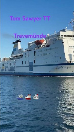 TT Line Tom Sawyer entering Travemünde #europe #ships #travel #travemünde #germany