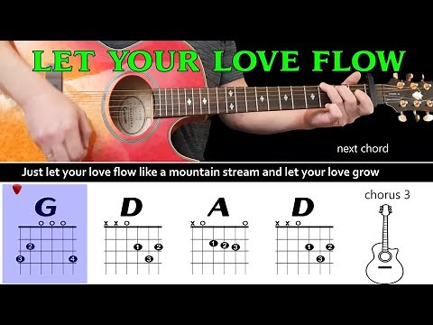 LET YOUR LOVE FLOW - The Bellamy Brothers - Guitar play along with chords & lyrics
