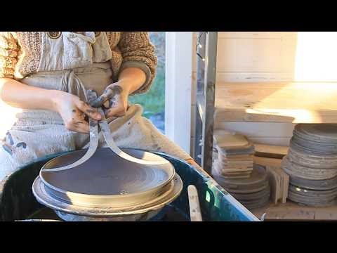 Pottery Wheel Throwing: How to Make a Dinner Plate in Real Time (4 Minutes)
