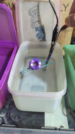 tutorial anodize titanium biar drat dalam ikut sesuai warna keinginan