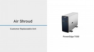 Dell EMC PowerEdge T550에서 공기 덮개를 교체하는 방법