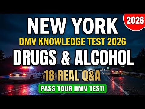 2026 New York DMV Knowledge Test | Drugs, Alcohol & DUI — 18 Must-Know Questions