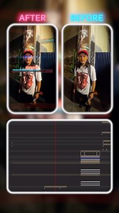 Kevin Laird | Las Vegas Filmmaker on Instagram: "The Cyberpunk Braindance Edit Before And After BTS Here’s a glimpse at the before and after work of this crazy project. All the pov footage was shot with the insta360 Ace Pro. I have ti say that their cameras excell at low light night shots for such a small sensor. All compositing and effects were done in After effects and all sound design was finished in Premiere Pro. This edit was so complex that it was actually hard to show the whole timeline o