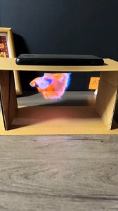Make a stunning holographic projection box using cardboard boxes from home delivery services! #origami #howto #crafts | People Crafts