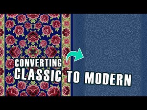 How to design a Modern rug: Transforming a classic design into a Modern design