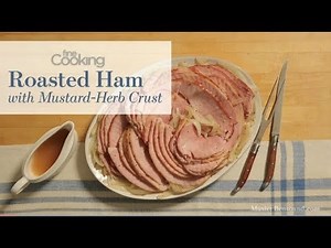 Roasted Uncured Ham with Mustard-Herb Crust from Fine Cooking Magazine