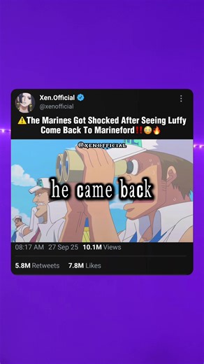 Luffy Surprises Marines Again in One Piece Moment