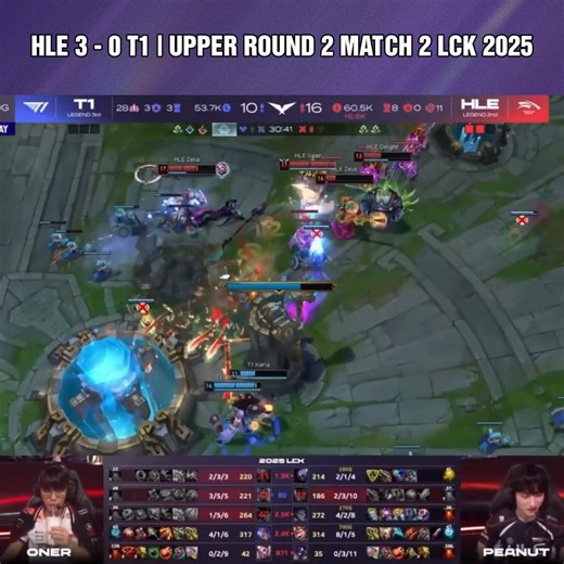 HLE 3 - 0 T1 | UPPER ROUND 2 MATCH 2 LCK 2025 | LCK Việt Nam