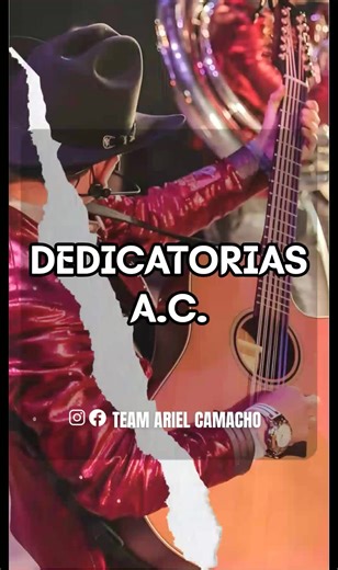 17K views · 2K reactions | #dedicatoriasarielcamacho #arielcamacho | Team Ariel Camacho | Facebook