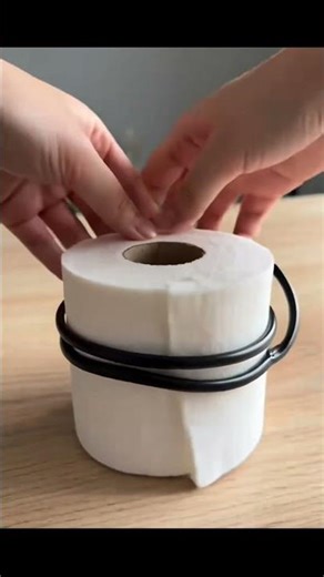 Kabel mit einer Toilettenpapierrolle zusammenhalten #Shorts