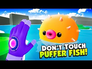 Touching a SPIKEY Puffer Fish in VR - Garden of the Sea VR