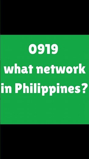 0919 what network in Philippines? #shorts #philippines #mobilenumber
