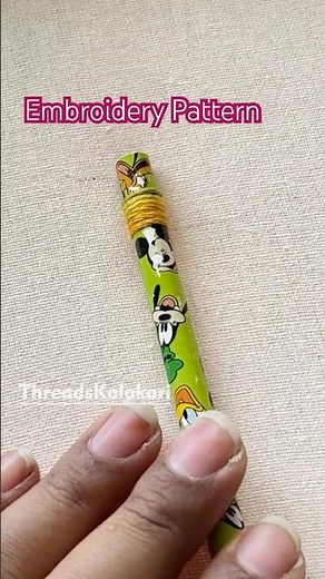 PENCIL DESIGN 🔥 Hand Embroidery Designs Flower Pattern | Beginner Friendly Tutorial