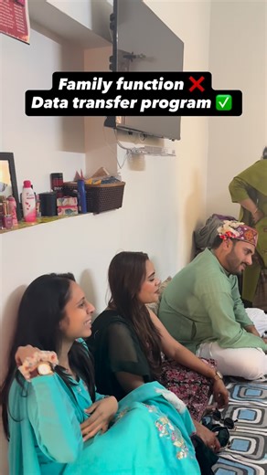 🌼🌷Mehak Jaswal🌷🌼 on Instagram: "Family function ❌ Data transfer program ✅"