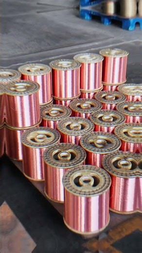 Copper Wire Drawing Before Conductor Production #Shorts #CableManufacturing #ElectricalEngineering