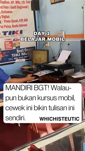 WHICHISTEUTIC on Instagram: "Kasih tulisan kak, “jaga jarak 5 km”😭☺️ [📸: liinggaarr_]"