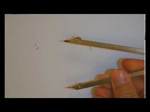 Mittelsenkrechte mit dem Zirkel konstruieren