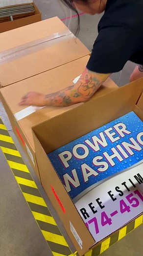 Signed, sealed, delivered… your yard signs are on the way! ✍ This is how you stay top of mind in the neighborhoods you work in, one sign at a time. We print it. Pack it. Ship it. You get results. Simple as that  | Dope Marketing | Facebook