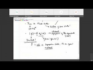 Quantum Computation and Quantum Information: Lecture 14 (The density operator I)