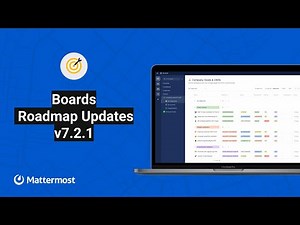 Mattermost Boards Roadmap Updates | v7.2.1