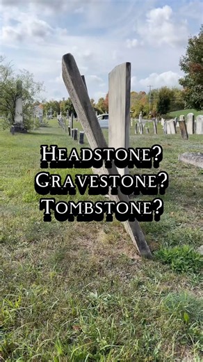 271K views · 5.9K reactions | Ever wonder if there’s really a difference between a headstone, gravestone, and tombstone? Turns out, these words once meant very different things — and they reveal how burial customs have changed over time. Watch to learn which term is the modern one, which used to cover the whole grave, and which once marked elaborate tombs inside churches. #GraveGeeks #Cemetery #fblifestyle #preservation #headstone | Crazy Cemetery Lady | Facebook