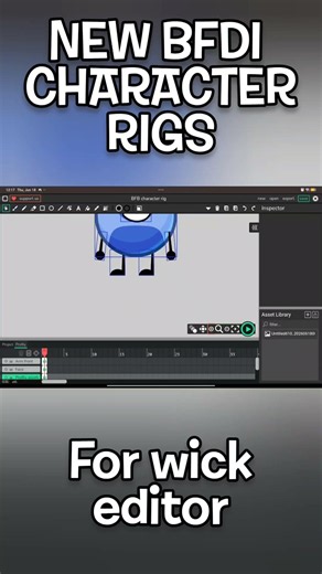 BFB character rigs for wick editor the rigs is in the comments section #bfdi #BFB #wickeditor