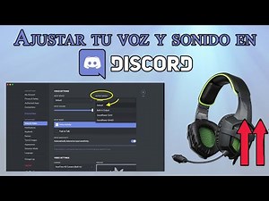 Adjust voice and audio in Discord