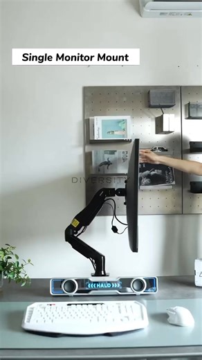 💪 One adjustment and suddenly your setup looks expensive. Built strong enough to hold your monitor, soft enough to save your posture. | Diversity.pk