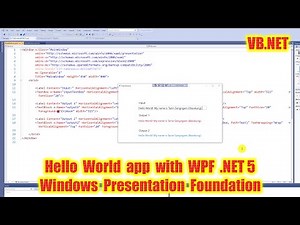 VB.NET สอนเขียนโปรแกรม Hello World แบบ WPF App (3/3) .NET 5